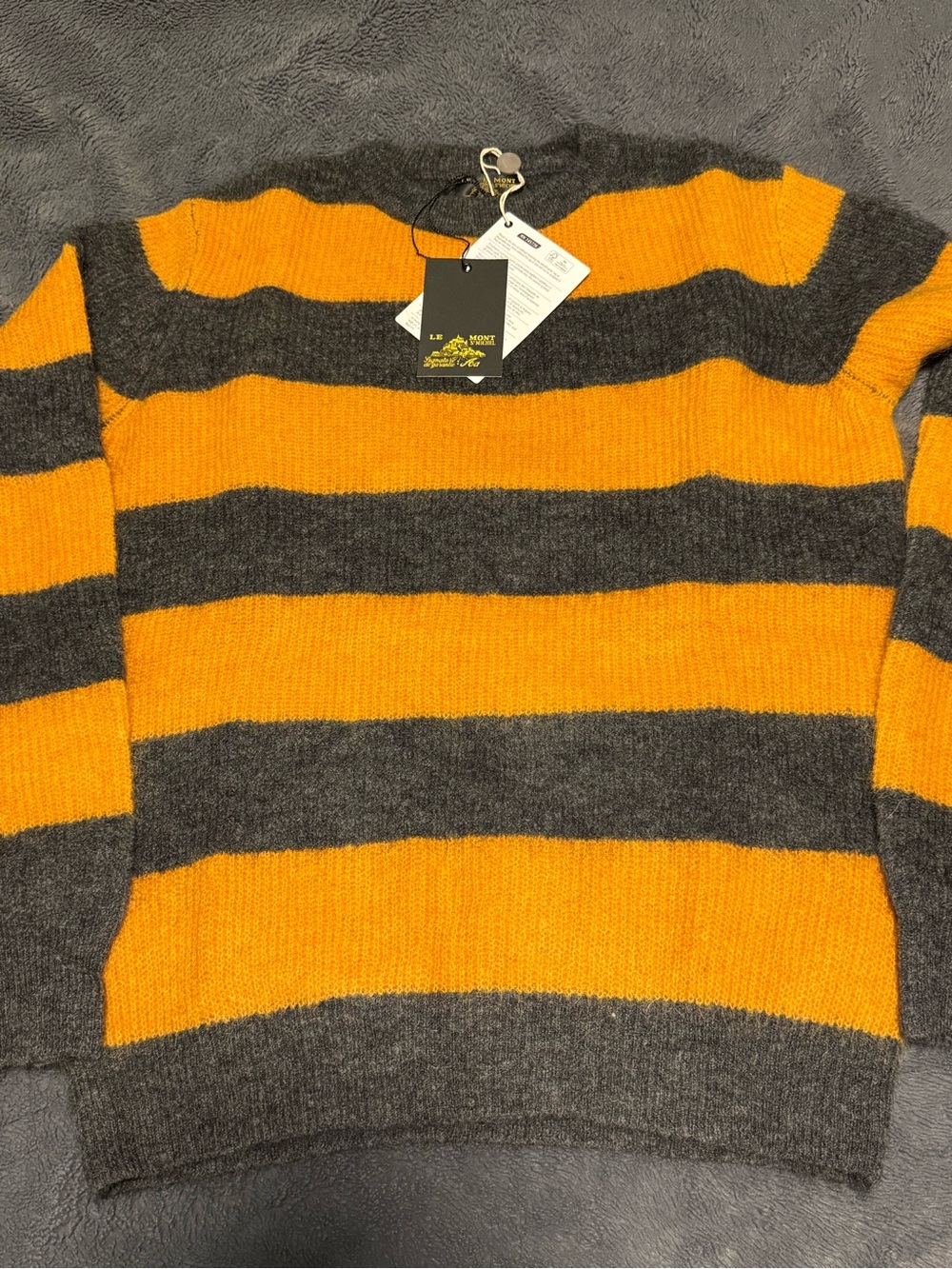 $300+ Le Mont Saint Michel Wool Striped Sweater